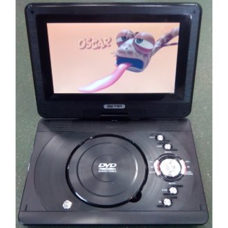 Портативный DVD плеер с TV тюнером DVD LS-103 DVD LS-103 - Портативный dvd плеер с tv тюнером. Переносной LCD телевизор со встроенным CD, DVD, MP3 плеером и поворотным экраном  10,5'' (26,5 см). Удобен для использования как в автомобиле, так и в домашних условиях. Возможность подключения к телевизору в качестве обычного DVD проигрывателя.
Поддерживаемые форматы: MPEG-4(DIVX, XVID), AVI, DVD-Video, VCD, Audio-CD, MP3, WMA, JPEG
Типы дисков: DVD-Video, DVD/±R/RW/RAM, CD/R/RW.
Универсальный разъем для карт памяти SD/MS/MMC.
USB-порт для подключения внешнего накопителя.
Поддержка игровых функций (джойстик и диск с играми в комплекте).