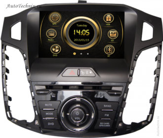Штатная магнитола для Ford Focus 3 (2011+) Штатная автомагнитола для Ford Focus 3 (2011 +). Штатное головное устройство с gps навигацией на OS Win CE-6 с поддержкой 2G/3G соединения с интернетом. Штатная магнитола с 7” (17,5 см) немоторизованным сенсорным экраном повышенной чёткости (800x480), встроенным GPS навигатором с функцией приема информации о пробках, TV/FM-тюнером, комбинированным приводом CD/MP-3/MP-4/DVD, с поддержкой карт памяти SD\MMC, встроенными 2 USB портами и Bluetooth – для организации громкой связи в салоне автомобиля.