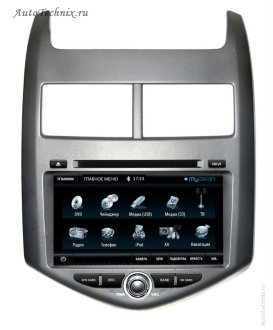 Штатная магнитола для Chevrolet Aveo (2012+) Штатная автомагнитола для Chevrolet Aveo (2012+). Штатное головное устройство с gps навигацией на OS Win CE-6 с поддержкой 2G/3G соединения с интернетом. Штатная магнитола с 7” (17,5 см) немоторизованным сенсорным экраном повышенной чёткости (800x480), встроенным GPS навигатором с функцией приема информации о пробках, TV/FM-тюнером, комбинированным приводом CD/MP-3/MP-4/DVD, с поддержкой карт памяти SD\MMC, встроенными 2 USB портами и Bluetooth – для организации громкой связи в салоне автомобиля.