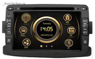 Штатная магнитола для Renault Duster (2012+) Штатная автомагнитола для Renault Duster (2012 +). Штатное головное устройство с gps навигацией на OS Win CE-6 с поддержкой 2G/3G соединения с интернетом. Штатная магнитола с 7” (17,5 см) немоторизованным сенсорным экраном повышенной чёткости (800x480), встроенным GPS навигатором с функцией приема информации о пробках, TV/FM-тюнером, комбинированным приводом CD/MP-3/MP-4/DVD, с поддержкой карт памяти SD\MMC, встроенными 2 USB портами и Bluetooth – для организации громкой связи в салоне автомобиля.