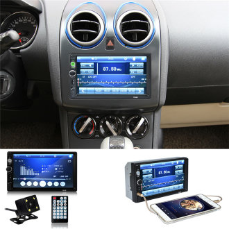 Автомобильный медиа плеер MP-5 XPX PM-7010B Автомобильная магнитола 2din XPX PM-7010B. Мультисистема  FM/MP5/USB/AUX/Bluetooth Камера заднего вида, с сенсорным экраном.