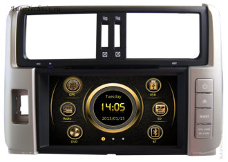 Штатная магнитола для Toyota Land Cruiser Prado 150 Штатная автомагнитола для Toyota Land Cruiser Prado 150. Штатное головное устройство с gps навигацией на OS Win CE-6 с поддержкой 2G/3G соединения с интернетом. Штатная магнитола с 7” (17,5 см) немоторизованным сенсорным экраном повышенной чёткости (800x480), встроенным GPS навигатором с функцией приема информации о пробках, TV/FM-тюнером, комбинированным приводом CD/MP-3/MP-4/DVD, с поддержкой карт памяти SD\MMC, встроенными 2 USB портами и Bluetooth – для организации громкой связи в салоне автомобиля.