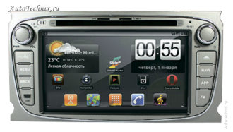 Штатная магнитола на Android для Ford Focus(2007-2011) Штатная автомагнитола на Android для Ford Focus(2007-2011). Штатное головное устройство с gps навигацией на OS Android 2.3.4 с поддержкой WiFi и 2G/3G соединения с интернетом. Штатная магнитола с 7” (17,5 см) немоторизованным сенсорным экраном повышенной чёткости (800x480), встроенным GPS навигатором с функцией приема информации о пробках, FM-тюнером, комбинированным приводом CD/MP-3/MP-4/DVD, с поддержкой карт памяти SD\MMC, встроенными 2 USB портами и Bluetooth – для организации громкой связи в салоне автомобиля!!! Возможность подключения камеры заднего вида.