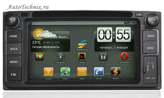 Штатная магнитола на Android для Toyota Corolla(2000-2008) / Camry V30 / Hilux(2002-2009) / Land Cruiser(1998-2000) / RAV4(2000-2006) / 4Runner(2003-2009) / Celica(2000-2005) / Highlander(2001-2007) / Mark II (2000-2003) / Matrix(2005-2008) / Sequoia Штатная автомагнитола на Android для Toyota Corolla(2000-2008) / Camry V30 / Hilux(2002-2009) / Land Cruiser(1998-2000) / RAV4(2000-2006) / 4Runner(2003-2009) / Celica(2000-2005) / Highlander(2001-2007) / Mark II (2000-2003) / Matrix(2005-2008) / Sequoia(2003-2007) / Tundra(2003-2006) / Yaris(2007-2010). Штатное головное устройство с gps навигацией на OS Android 2.3.4 с поддержкой WiFi и 2G/3G соединения с интернетом. Штатная магнитола на андроиде с 7” (17,5 см) немоторизованным сенсорным экраном повышенной чёткости (800x480), встроенным GPS навигатором с функцией приема информации о пробках, FM-тюнером, комбинированным приводом CD/MP-3/MP-4/DVD, с поддержкой карт памяти SD\MMC, встроенными 2 USB портами и Bluetooth – для организации громкой связи в салоне автомобиля!!! Возможность подключения камеры заднего вида.